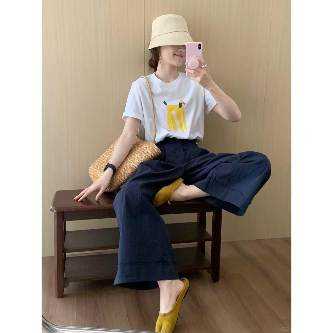 Dopamine-Inspired Street Style Women s T-Shirt & Wide-Leg Pants Set - Cool, Sweet, Cute Extra Large
Dopamine-Inspired Street Style Women s T-Shirt & Wide-Leg Pants Set - Cool, Sweet, Cute Extra Large