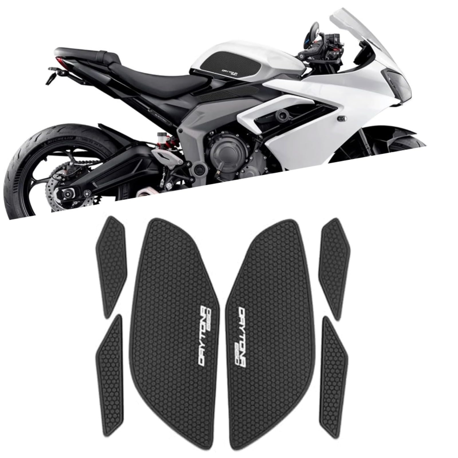 Motorcycle Accessories Tank Pad Protector Sticker Decal Gas Knee Grip Tank Traction Pad for DayTona 660 2024 2025
Motorcycle Accessories Tank Pad Protector Sticker Decal Gas Knee Grip Tank Traction Pad for DayTona 660 2024 2025
