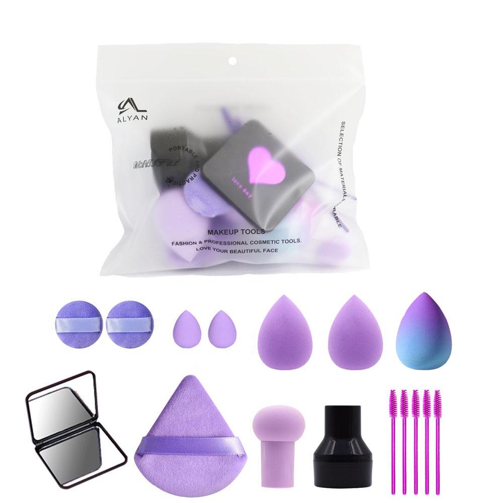Набор для макияжа из 16 предметов ALYAN: Зеркало, Спонж, Блендер-капля, Кисть для ресниц, Грибок-пуховка
Набор для макияжа из 16 предметов ALYAN: Зеркало, Спонж, Блендер-капля, Кисть для ресниц, Грибок-пуховка