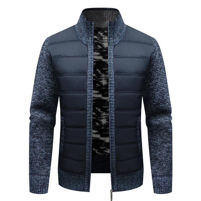 Чоловічий в язаний кардиган пальто осінь зима корейська версія Slim Fit Модний светр з довгим рукавом Верхній одяг L синій
Чоловічий в язаний кардиган пальто осінь зима корейська версія Slim Fit Модний светр з довгим рукавом Верхній одяг L синій
