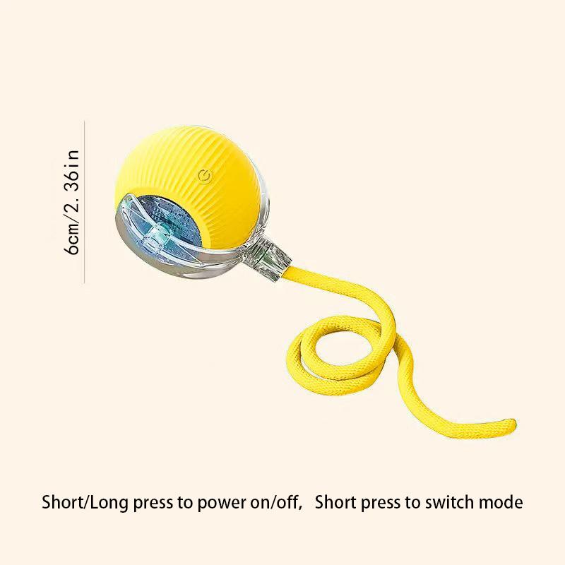 Smart Cat Toys Ball Automatic Interactive Pets Electric Rolling Teaser USB Rechargeable Kitty Moving Bouncing ball Birthday gift Yellow SZ
Smart Cat Toys Ball Automatic Interactive Pets Electric Rolling Teaser USB Rechargeable Kitty Moving Bouncing ball Birthday gift Yellow SZ