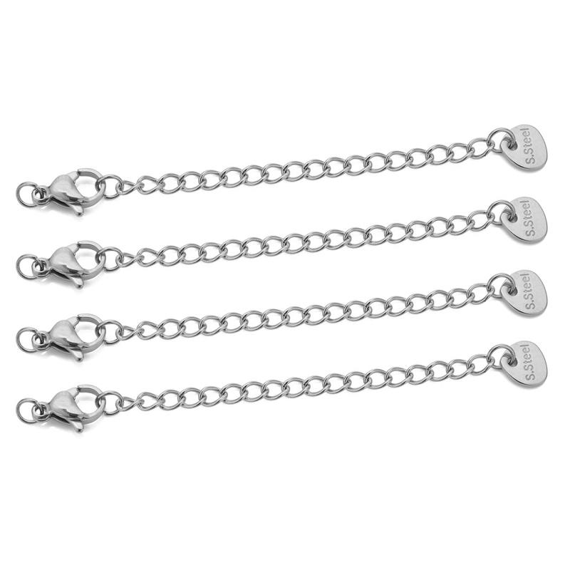 10pcs Stainless Steel Extension Chains with Lobster Clasps Connector Link Necklace Tail Making DIY Bracelet Accessories Supplies
10pcs Stainless Steel Extension Chains with Lobster Clasps Connector Link Necklace Tail Making DIY Bracelet Accessories Supplies