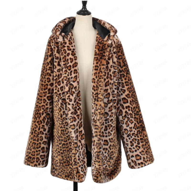Зимняя искусственная шуба с капюшоном с леопардовым принтом Роскошные теплые женские куртки Женские пальто Модная куртка S леопардовый
Зимняя искусственная шуба с капюшоном с леопардовым принтом Роскошные теплые женские куртки Женские пальто Модная куртка S леопардовый