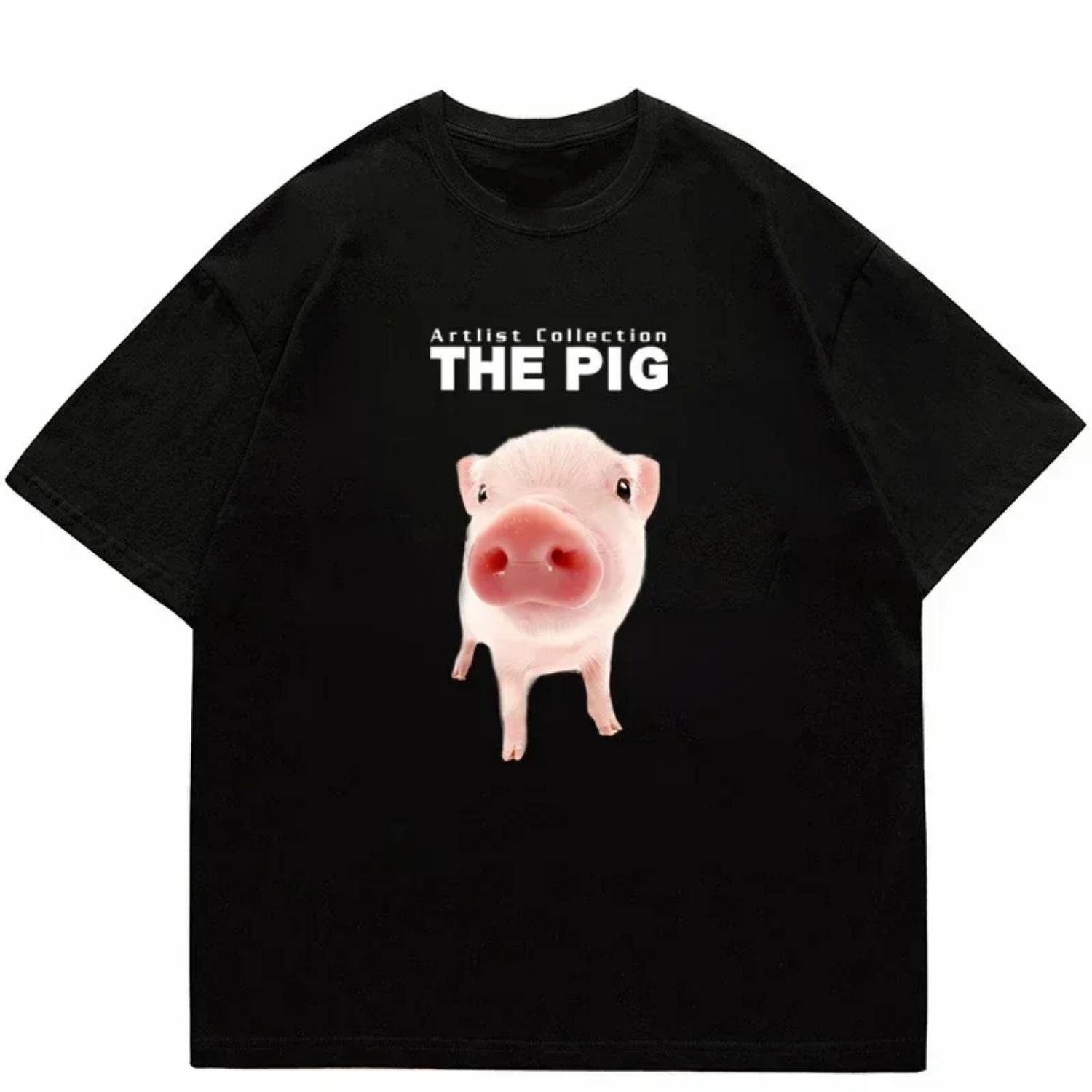Women s T-shirt Cute Pig Print Y2K Top Short Sleeve T-shirt Women s Harajuku Fashion Couple Loose Street Style Clothing cotton S чёрный
Women s T-shirt Cute Pig Print Y2K Top Short Sleeve T-shirt Women s Harajuku Fashion Couple Loose Street Style Clothing cotton S чёрный