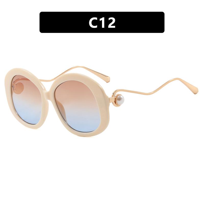 y2k Vintage Oversized Round Sunglasses Women For Men Sun Glasses Punk Luxury Brand Designer Pearl Metal Wave Leg Shades UV400
y2k Vintage Oversized Round Sunglasses Women For Men Sun Glasses Punk Luxury Brand Designer Pearl Metal Wave Leg Shades UV400