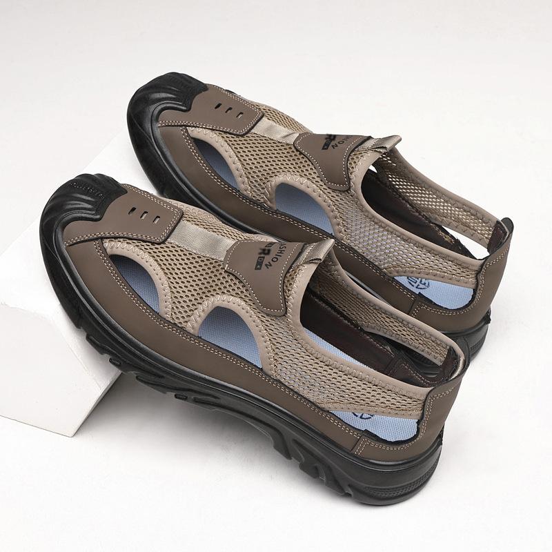 Літні дихаючі чоловічі сандалі з сітчастими отворами, взуття для активного відпочинку, пляжне взуття 44 коричневий
Літні дихаючі чоловічі сандалі з сітчастими отворами, взуття для активного відпочинку, пляжне взуття 44 коричневий