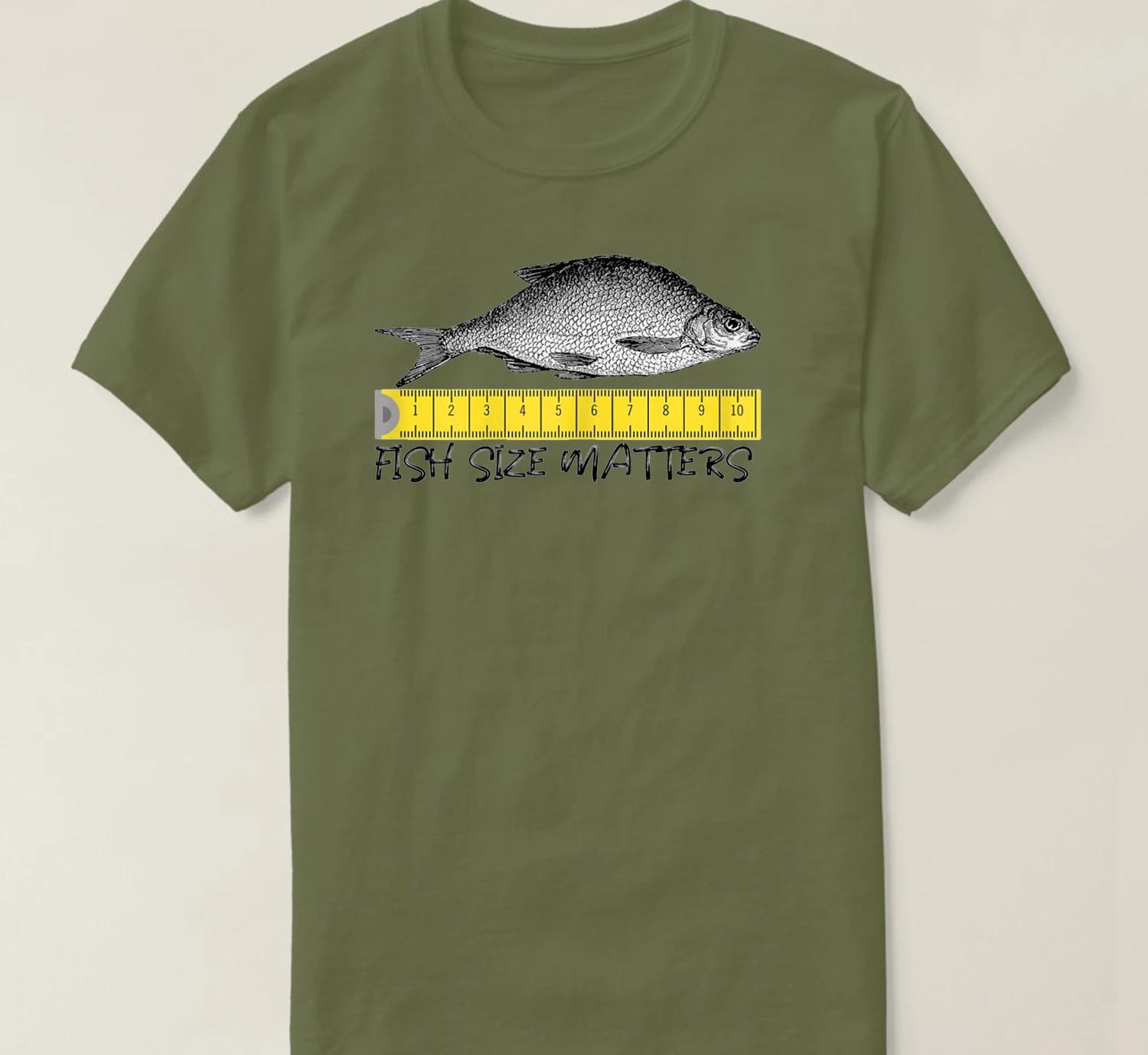 Fish Size Matters. Funny Fishing Fisherman Angler Gift T Shirt. 100% Cotton Short Sleeve O-Neck Casual T-shirts New Size S-3XL 3XL
Fish Size Matters. Funny Fishing Fisherman Angler Gift T Shirt. 100% Cotton Short Sleeve O-Neck Casual T-shirts New Size S-3XL 3XL