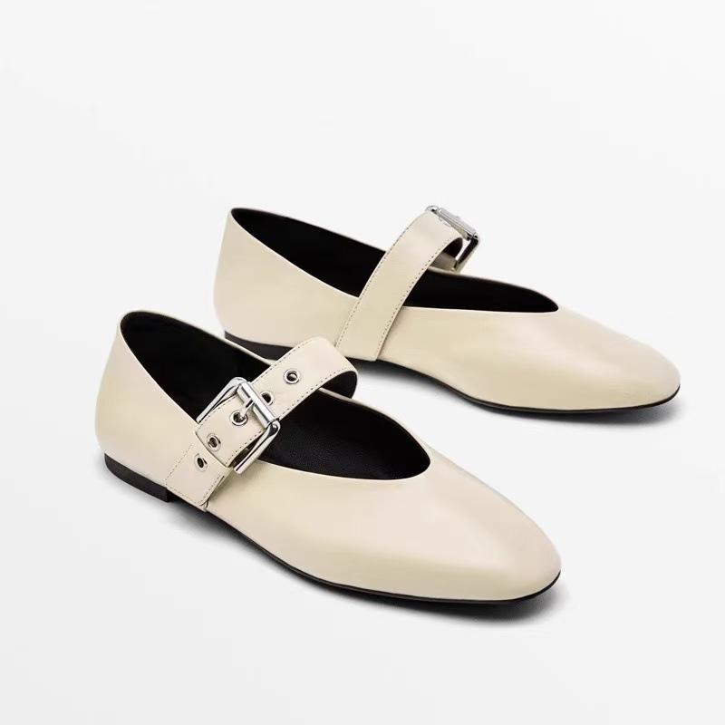 Sheepskin version niche Mary Jane shoes genuine leather one-word buckle black small leather shoes flat ballet shoes 41
Sheepskin version niche Mary Jane shoes genuine leather one-word buckle black small leather shoes flat ballet shoes 41