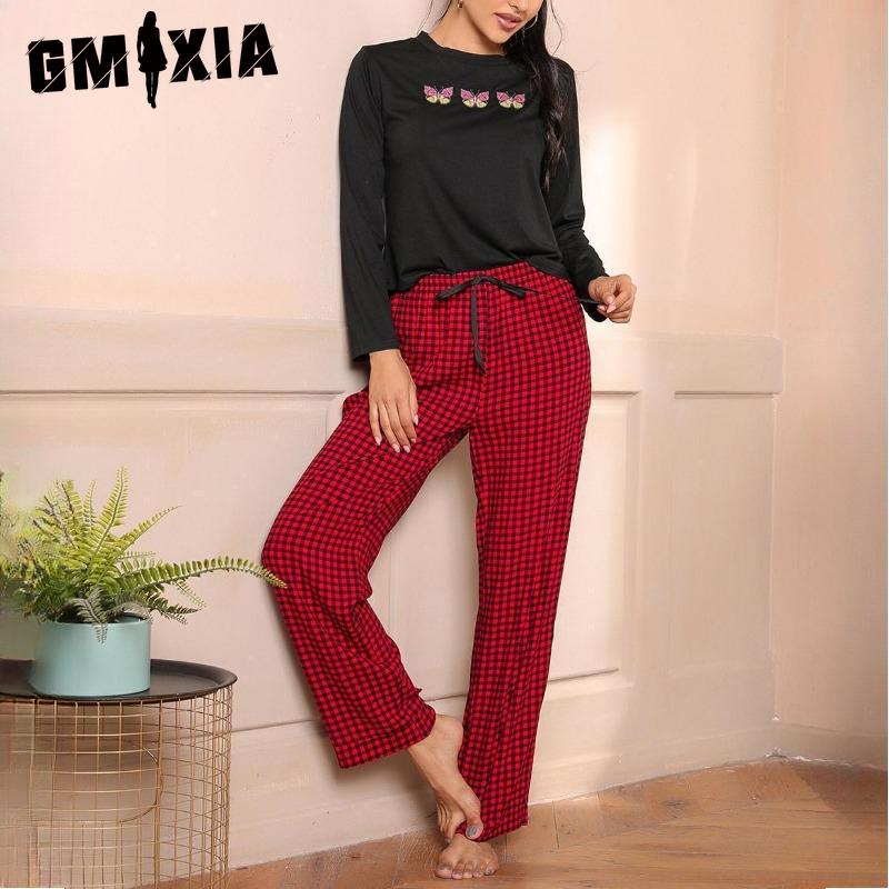 GMXIA Women s Pajamas Autumn and Winter Models of Long-sleeved Trousers Two Sets of Homewear Can Be Worn Outside! XL
GMXIA Women s Pajamas Autumn and Winter Models of Long-sleeved Trousers Two Sets of Homewear Can Be Worn Outside! XL