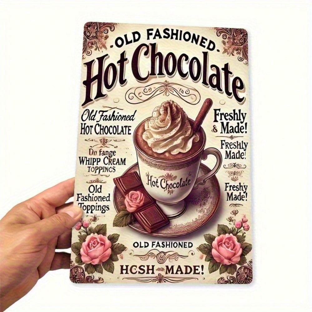 Vintage Metal Poster Cocoa Roses Wall Decor Cafe Sign
Vintage Metal Poster Cocoa Roses Wall Decor Cafe Sign