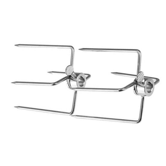 2Pcs 4 Prongs Stainless Steel BBQ Tool Rotisserie Meat Forks Outdoor Barbecue
2Pcs 4 Prongs Stainless Steel BBQ Tool Rotisserie Meat Forks Outdoor Barbecue