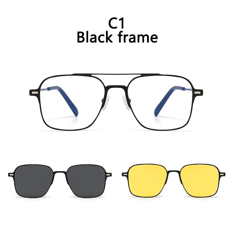 3 In 1 Magnet Clip On Sunglasses Men Polarized Night Vision Clips Magnetic Glasses Women UV400 Eyewear gafas de sol hombre SHOW AS PICTURE
3 In 1 Magnet Clip On Sunglasses Men Polarized Night Vision Clips Magnetic Glasses Women UV400 Eyewear gafas de sol hombre SHOW AS PICTURE