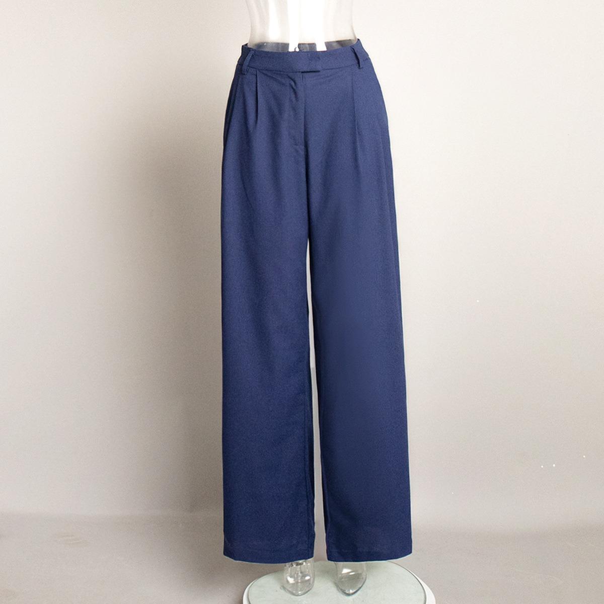 Summer New Women s Cotton Linen Wide Leg Trousers, Casual Loose Floor-Length Straight Pants for Commute, European & American Style L темно-синього кольору
Summer New Women s Cotton Linen Wide Leg Trousers, Casual Loose Floor-Length Straight Pants for Commute, European & American Style L темно-синього кольору