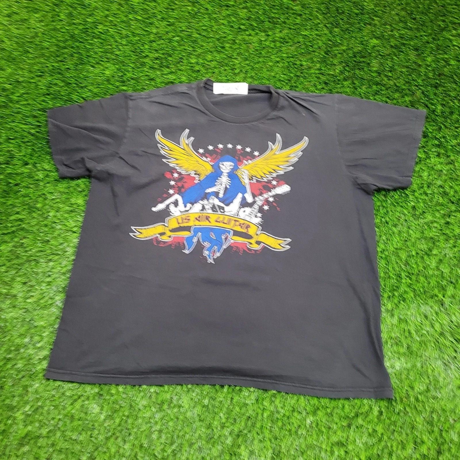 Vintage Skull Guitar Shirt XL 23x25 Faded-Black 3XL
Vintage Skull Guitar Shirt XL 23x25 Faded-Black 3XL