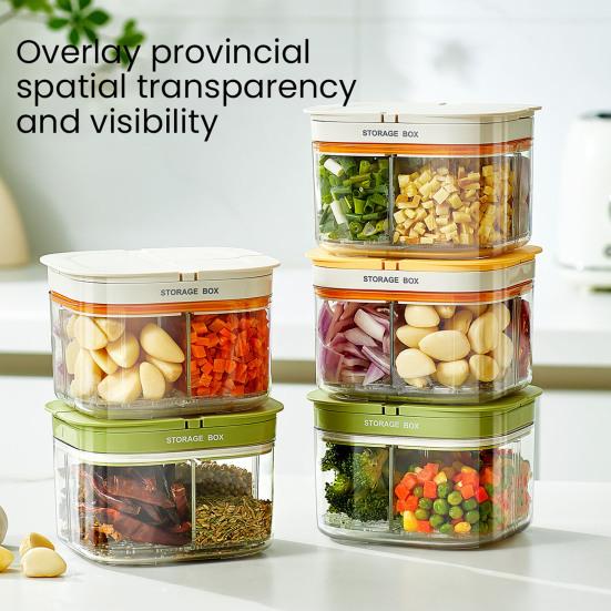 Sealed Storage Box with Lid Transparent Design BPA Free Multiple Compartments Fridge Divided Food Storage Box білий
Sealed Storage Box with Lid Transparent Design BPA Free Multiple Compartments Fridge Divided Food Storage Box білий