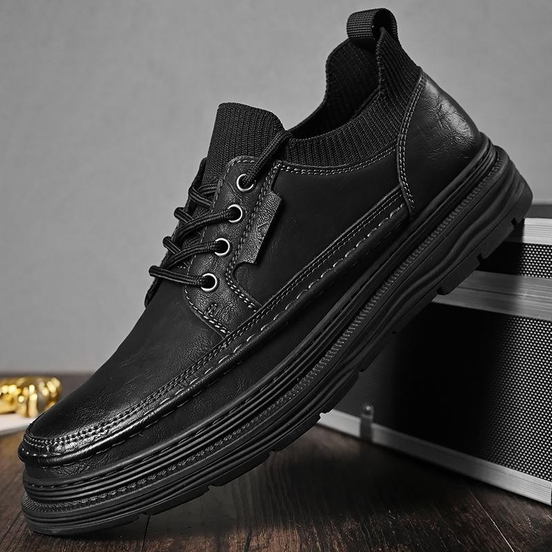 European Station Casual Leather Shoes Men s Summer Breathable Black British Style Business Shoes Men s Shoes Men s Work Shoes 46 чорний
European Station Casual Leather Shoes Men s Summer Breathable Black British Style Business Shoes Men s Shoes Men s Work Shoes 46 чорний