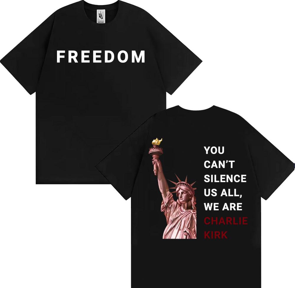 Charlie Kirk You Can t Silence Us All Printed T Shirts Men Women Harajuku High Street Oversized T-shirt Summer Tops Loose Tsh... S разноцветный
Charlie Kirk You Can t Silence Us All Printed T Shirts Men Women Harajuku High Street Oversized T-shirt Summer Tops Loose Tsh... S разноцветный