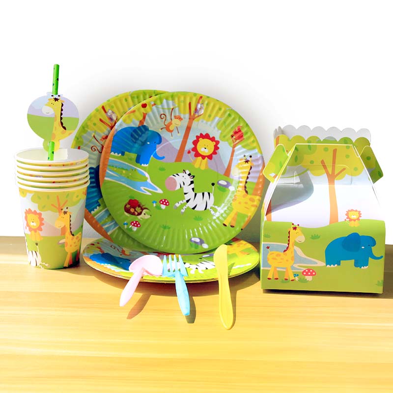 Jungle Safari Party Decoration Cartoon Animal Disposable Tableware Paper Plate Cup Gift Bags Kids Birthday Party DIY Supplies
Jungle Safari Party Decoration Cartoon Animal Disposable Tableware Paper Plate Cup Gift Bags Kids Birthday Party DIY Supplies