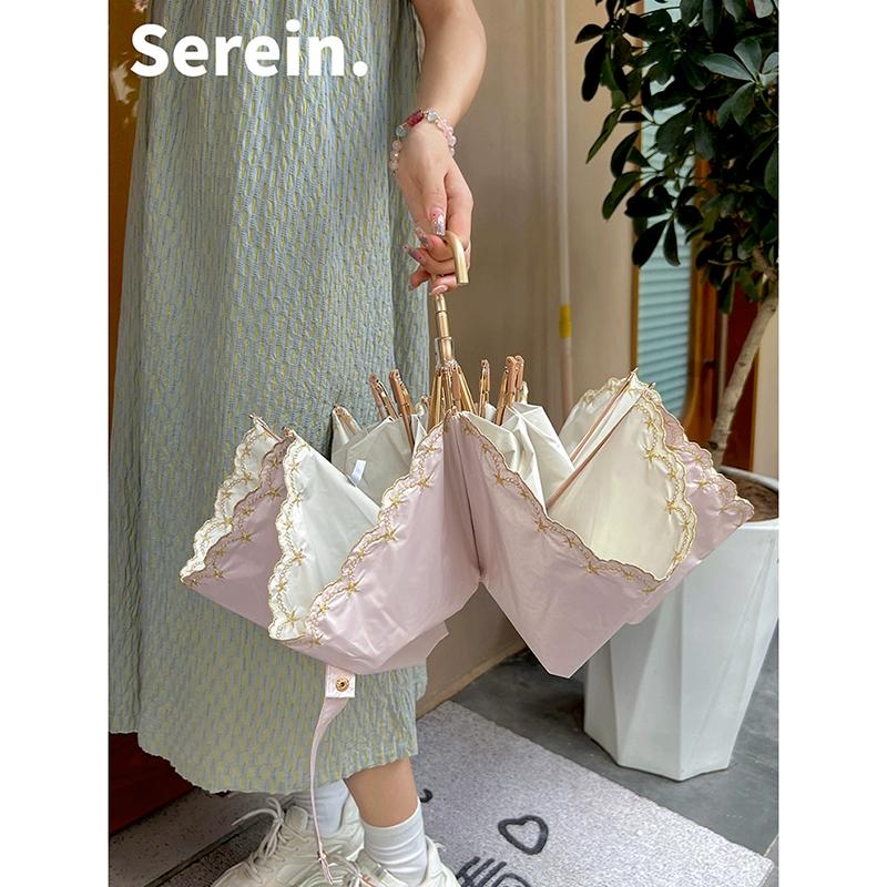 Вышитый солнцезащитный зонт для защиты от солнца. Защита от ультрафиолета подходит как для солнечных дождливых женщин. Легкий однотонный складной зонт от солнца.
Вышитый солнцезащитный зонт для защиты от солнца. Защита от ультрафиолета подходит как для солнечных дождливых женщин. Легкий однотонный складной зонт от солнца.