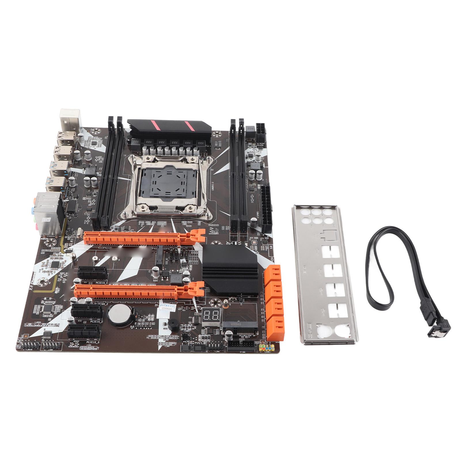 X99 LGA2011‑3 DDR4 Материнська плата настільного комп’ютера Материнська плата для набору мікросхем X99 чорний
X99 LGA2011‑3 DDR4 Материнська плата настільного комп’ютера Материнська плата для набору мікросхем X99 чорний