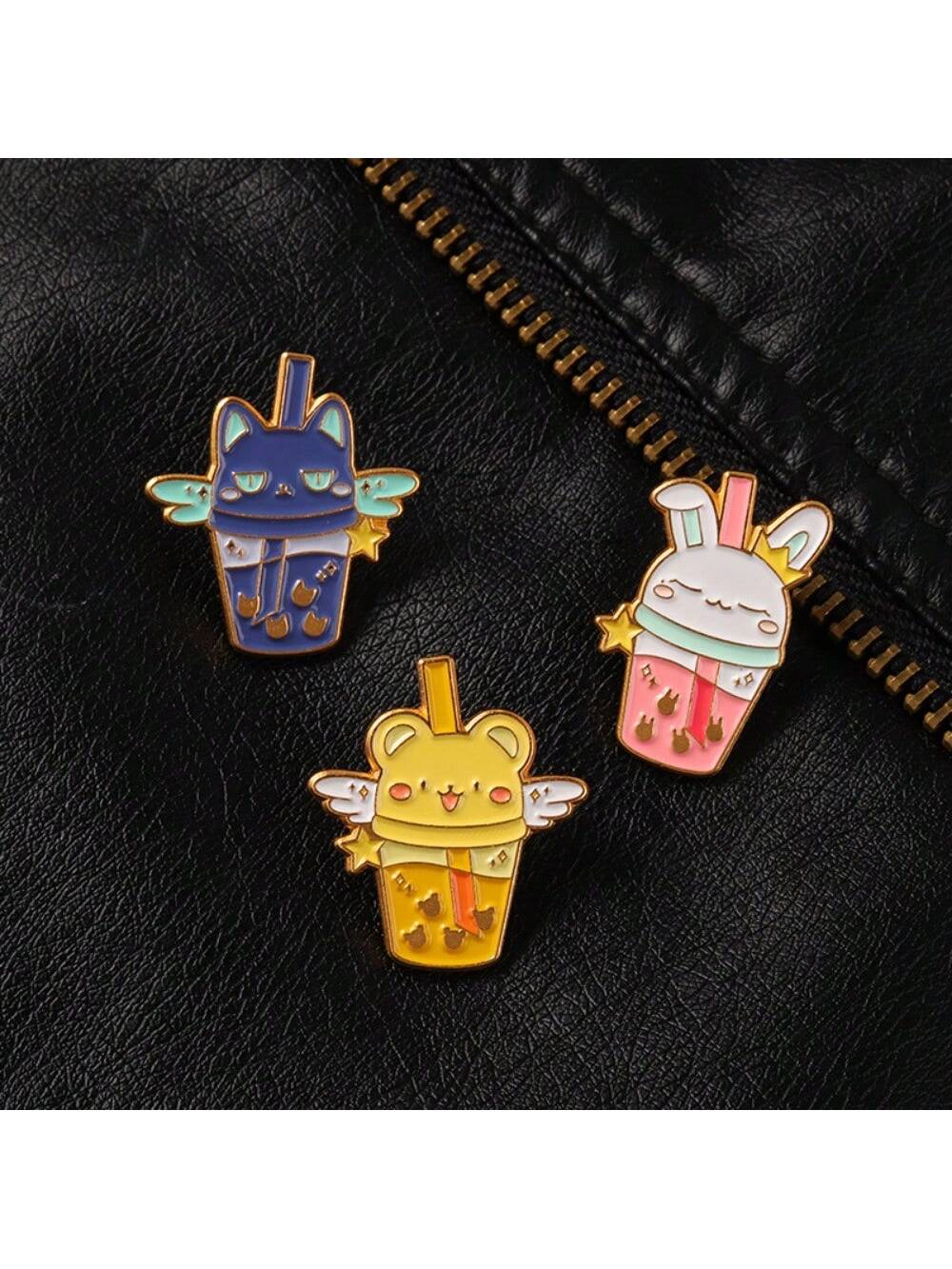 3 pieces of children s cute cartoon animal water cup wings series brooch,daily matching clothes,bags,accessories,metal badges
3 pieces of children s cute cartoon animal water cup wings series brooch,daily matching clothes,bags,accessories,metal badges