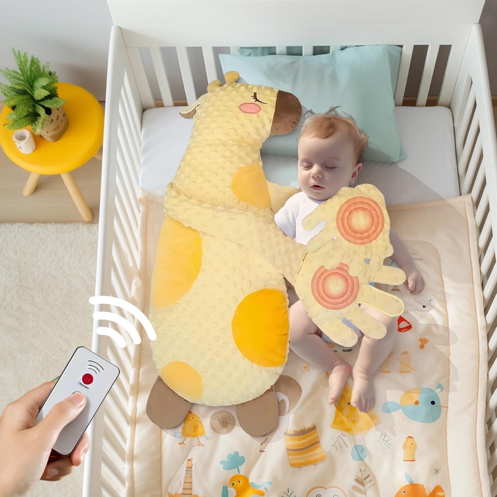 Baby sleep soothing tool, palm hug design, gentle patting action freesize
Baby sleep soothing tool, palm hug design, gentle patting action freesize