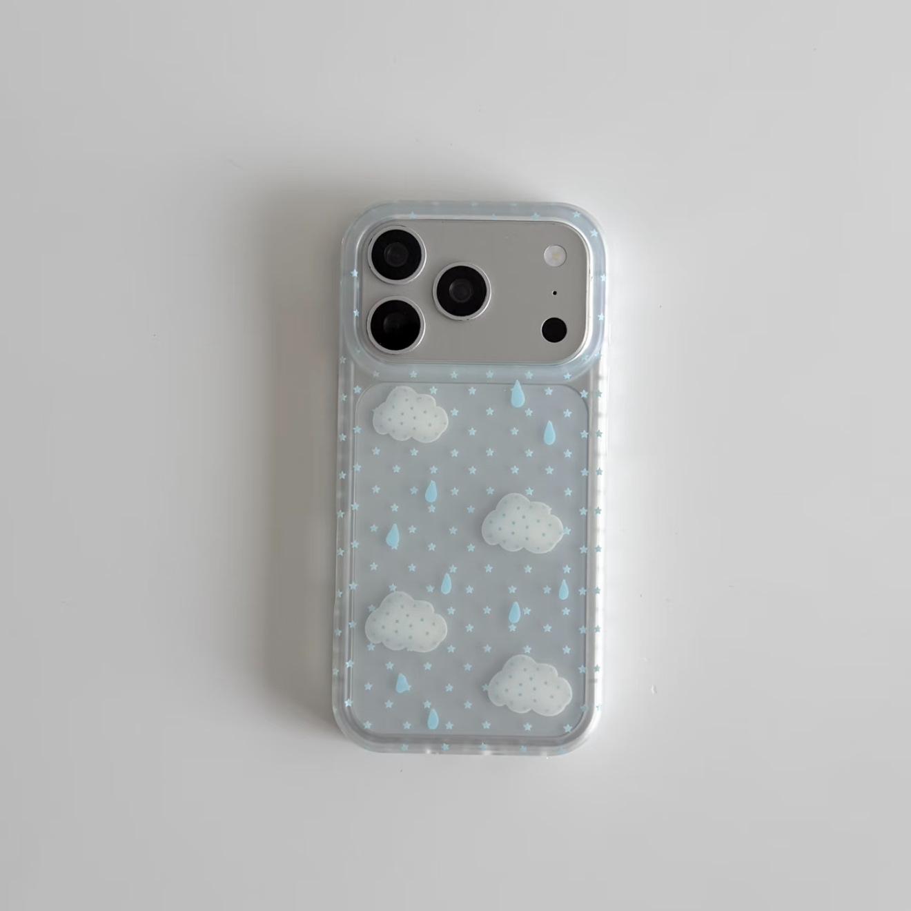 Stylish Transparent Frosted Cloud Raindrop Phone Case for Apple Pro Max Series (17/16/15) 15Pro
Stylish Transparent Frosted Cloud Raindrop Phone Case for Apple Pro Max Series (17/16/15) 15Pro