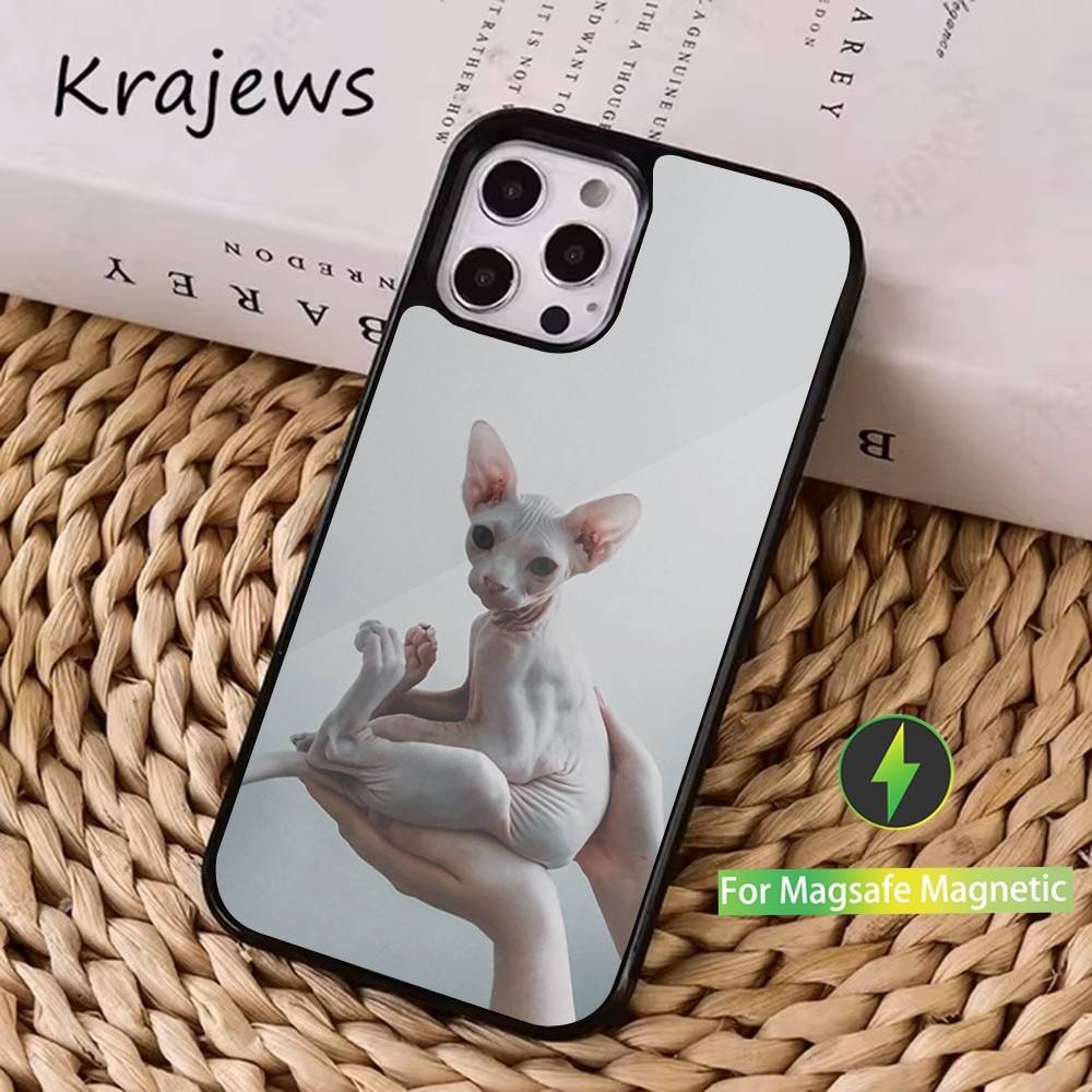 Animal Sphynx Cat Case For iPhone 16,15,14,17,13,12,11,Pro,Max,Plus,Mini, Magsafe,Magnetic Wireless Charging Case iPhone16se4
Animal Sphynx Cat Case For iPhone 16,15,14,17,13,12,11,Pro,Max,Plus,Mini, Magsafe,Magnetic Wireless Charging Case iPhone16se4
