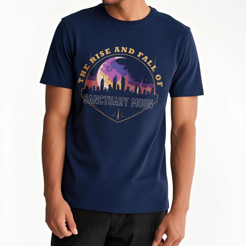 Plus Size Summer Unisex tshirt The Rise And Fall Of Sanctuary Moon Short Sleeve Workout Crew Neck Tops Cotton Tshirt For Men as the picture11528 темно-синього кольору
Plus Size Summer Unisex tshirt The Rise And Fall Of Sanctuary Moon Short Sleeve Workout Crew Neck Tops Cotton Tshirt For Men as the picture11528 темно-синього кольору