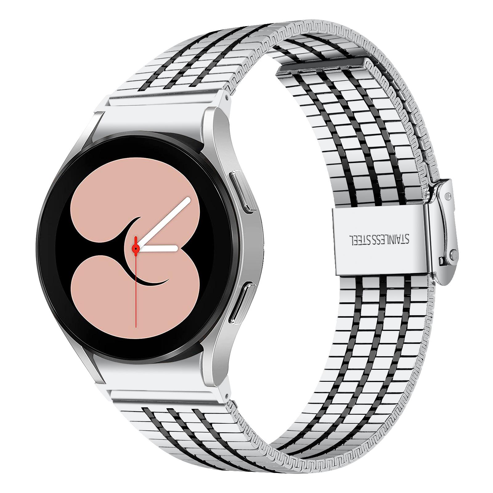 For Samsung Galaxy Watch7 44mm 40mm Watch Band 7-Beads Stainless Steel Wrist Strap Silver+Black
For Samsung Galaxy Watch7 44mm 40mm Watch Band 7-Beads Stainless Steel Wrist Strap Silver+Black