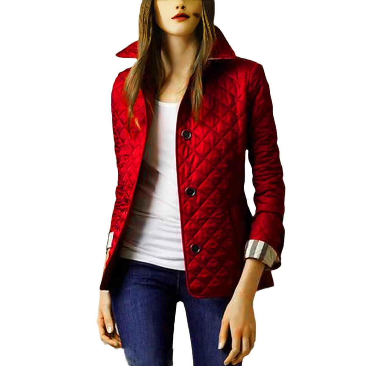 Стьобане пальто Зимова куртка Жіноча куртка з відкладним коміром Жіноча елегантність Офісна жінка Однобортний теплий вуличний одяг XXL червоний
Стьобане пальто Зимова куртка Жіноча куртка з відкладним коміром Жіноча елегантність Офісна жінка Однобортний теплий вуличний одяг XXL червоний