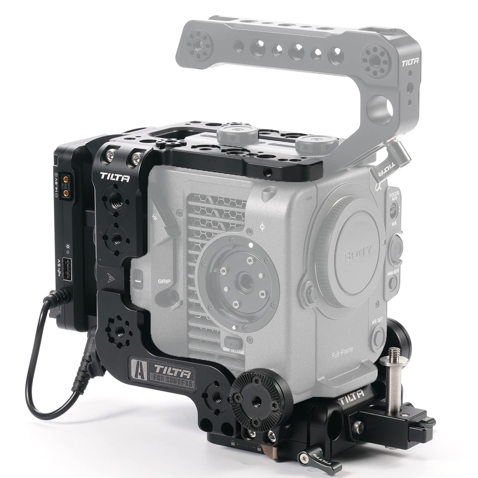Клітка для камери TILTA для Sony Sony FX6 Розширений комплект з швидкознімною базою Багатофункціональна верхня бічна пластина та кронштейн-пластина для кріплення бездротового відео, Пластина,
Клітка для камери TILTA для Sony Sony FX6 Розширений комплект з швидкознімною базою Багатофункціональна верхня бічна пластина та кронштейн-пластина для кріплення бездротового відео, Пластина,