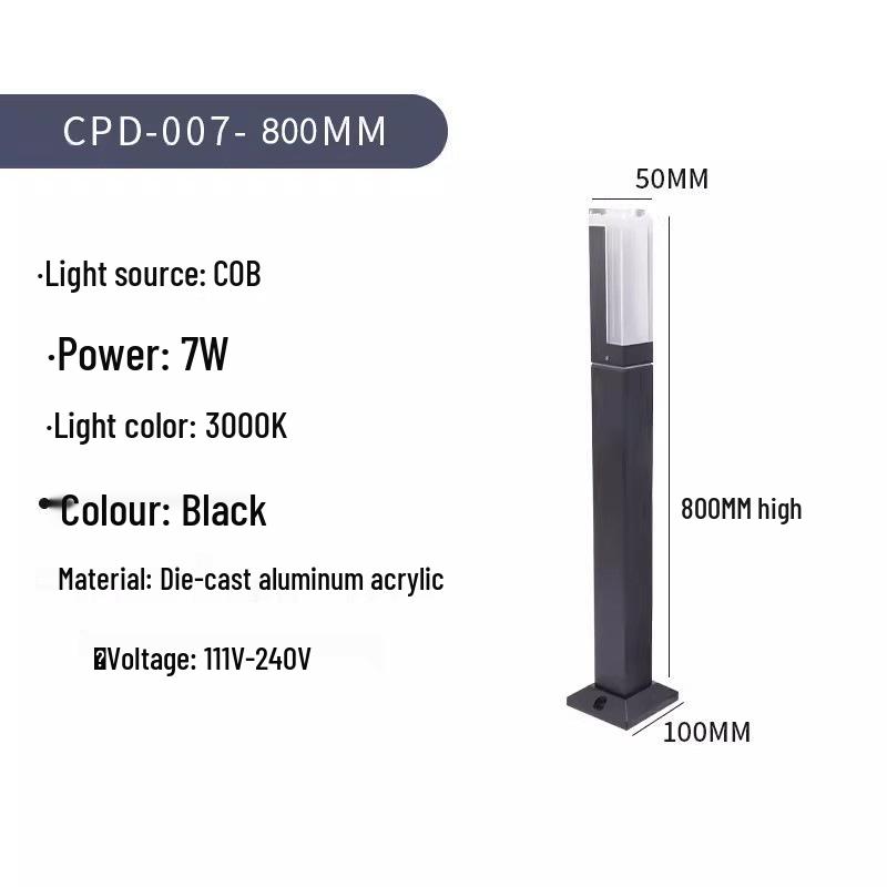 Водонепроникний Стійкий до іржі Світлодіодний Ліхтар для Садової Доріжки - Алюмінієве Зовнішнє Освітлення для Вілл та Внутрішніх Двориків
Водонепроникний Стійкий до іржі Світлодіодний Ліхтар для Садової Доріжки - Алюмінієве Зовнішнє Освітлення для Вілл та Внутрішніх Двориків