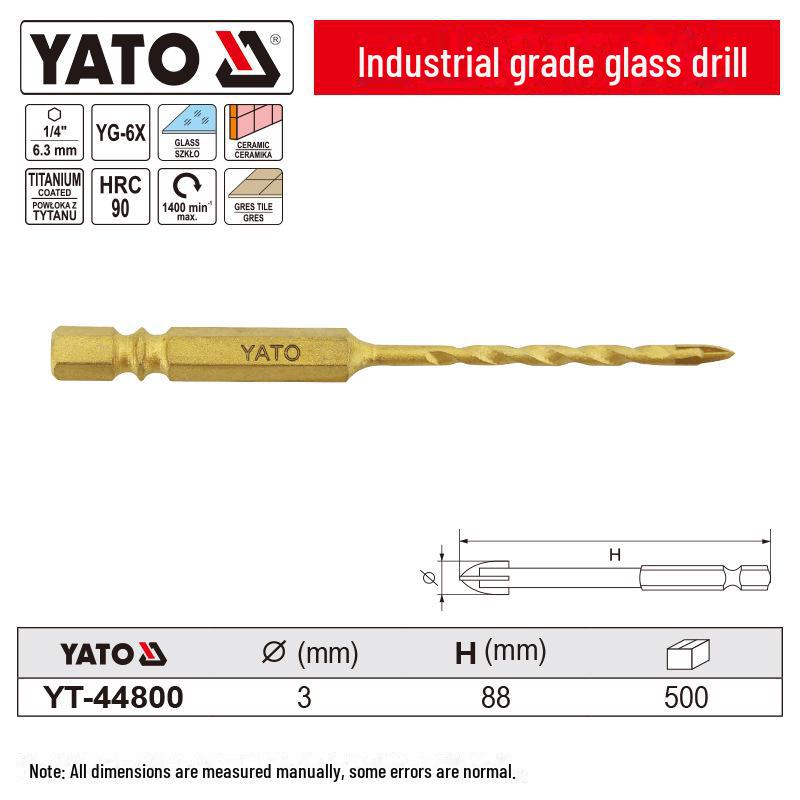 Yiertuo Сверло по стеклу с шестигранным хвостовиком 1/4 для плитки 3-12 мм, мрамора, треугольный наконечник 3mm
Yiertuo Сверло по стеклу с шестигранным хвостовиком 1/4 для плитки 3-12 мм, мрамора, треугольный наконечник 3mm