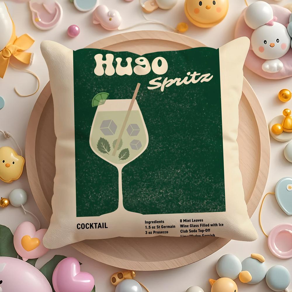 Hugo Spritz Cocktail Cushion Cover Home & Car Multi-Scene Pillow Cover - Reversible, Soft & Durable for Daily Use 45cmx45cm
Hugo Spritz Cocktail Cushion Cover Home & Car Multi-Scene Pillow Cover - Reversible, Soft & Durable for Daily Use 45cmx45cm