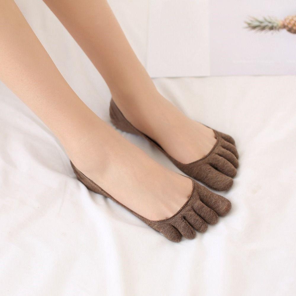 2Pcs Breathable Invisible Socks Womens Anti Slip Five Toe Socks Soft Cotton Boat Socks Female 2Pairs Grey
2Pcs Breathable Invisible Socks Womens Anti Slip Five Toe Socks Soft Cotton Boat Socks Female 2Pairs Grey