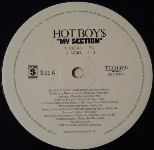 12inch Record HOT BOYS - My Section UNIR209561 Universal Recor 2003 US Rap & Hip-Hop/R&B Used
12inch Record HOT BOYS - My Section UNIR209561 Universal Recor 2003 US Rap & Hip-Hop/R&B Used
