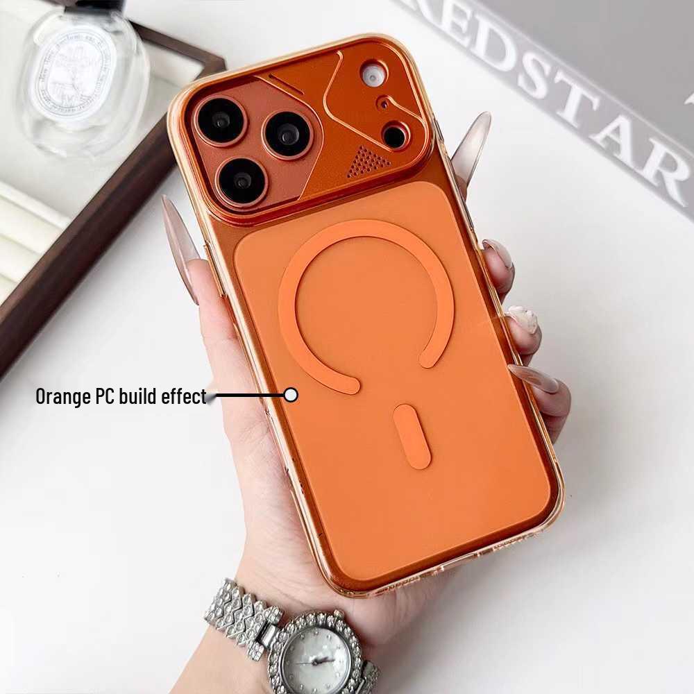 Magnetic Transparent Metal Lens Case for iPhone 17 Pro Max - Ice Crystal Two-Color Design 17 Pro оранжевый
Magnetic Transparent Metal Lens Case for iPhone 17 Pro Max - Ice Crystal Two-Color Design 17 Pro оранжевый