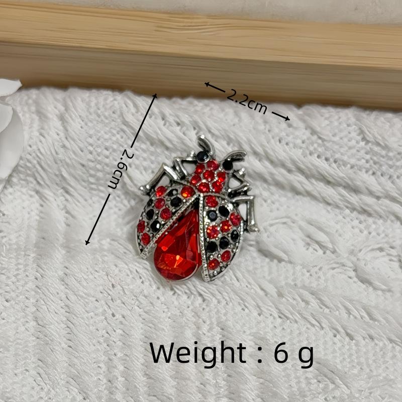 High-Quality Rhinestone Ladybug Brooch In Red and Black 1pc срібний
High-Quality Rhinestone Ladybug Brooch In Red and Black 1pc срібний