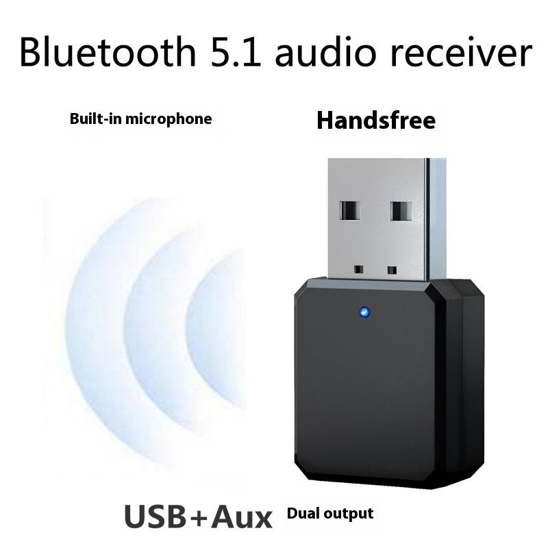 Bluetooth V5.1 Аудіоконвертер Bluetooth Приймач Вихід USB та AUX Двоканальне Стерео з Мікрофоном чорний
Bluetooth V5.1 Аудіоконвертер Bluetooth Приймач Вихід USB та AUX Двоканальне Стерео з Мікрофоном чорний
