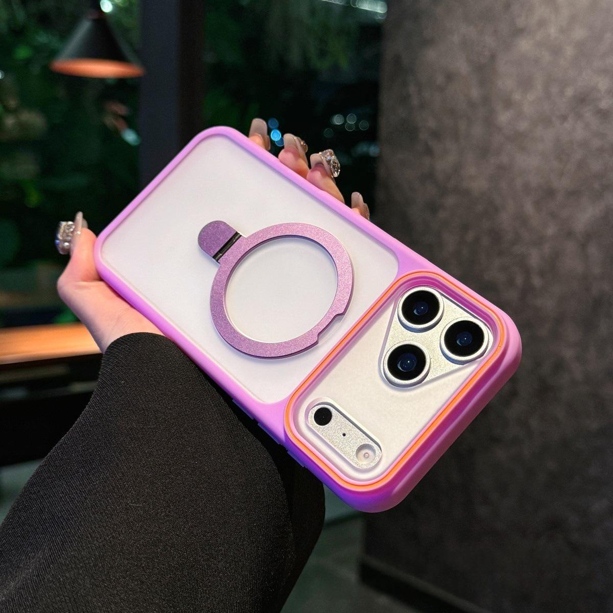 iPhone 17 Pro Max Phantom Frosted Magnetic Bracket Case with Skin-Feel Finish iPhone 17 Air
iPhone 17 Pro Max Phantom Frosted Magnetic Bracket Case with Skin-Feel Finish iPhone 17 Air