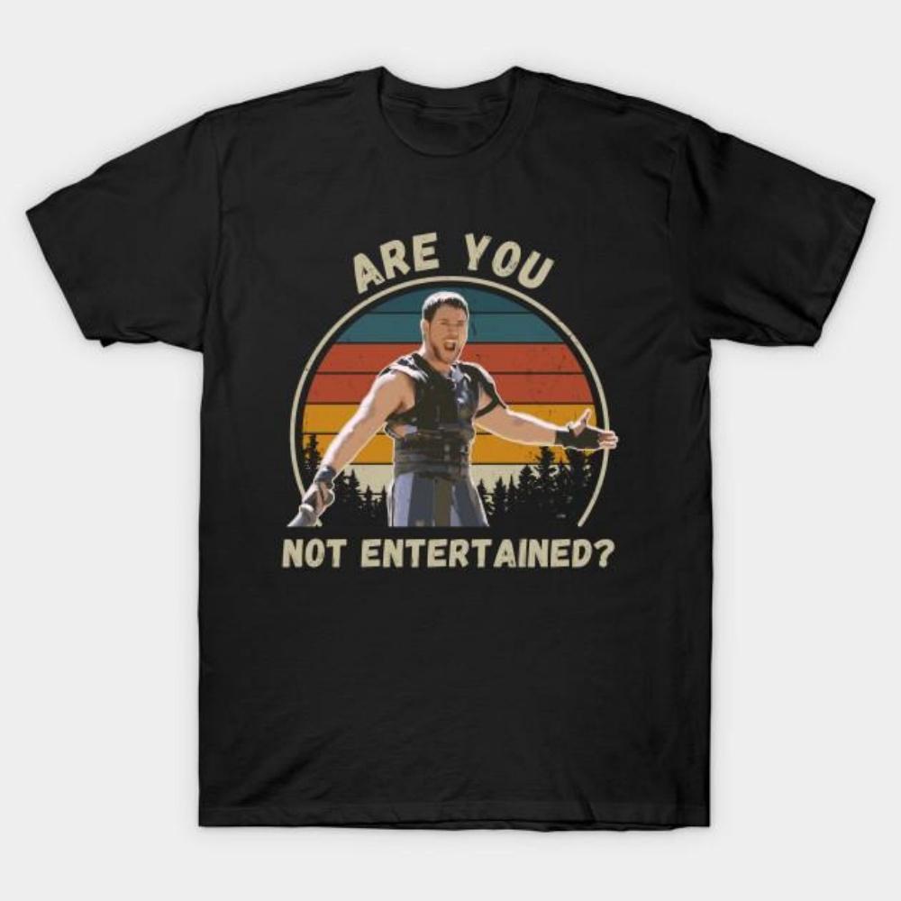 Men Black Print T-shirt Are You Not Entertained_ No-Cut Transfer Paper Print Cotton Tshirt XXXXXL чорний
Men Black Print T-shirt Are You Not Entertained_ No-Cut Transfer Paper Print Cotton Tshirt XXXXXL чорний