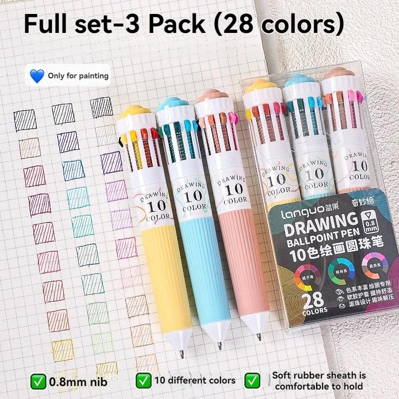 30/60/120 Colors Multicolor Pens Set 10-in-1 Colored Ballpoint Pen,0.8mm Fine Point Writing Ballpoint Pens School Office Supplie
30/60/120 Colors Multicolor Pens Set 10-in-1 Colored Ballpoint Pen,0.8mm Fine Point Writing Ballpoint Pens School Office Supplie