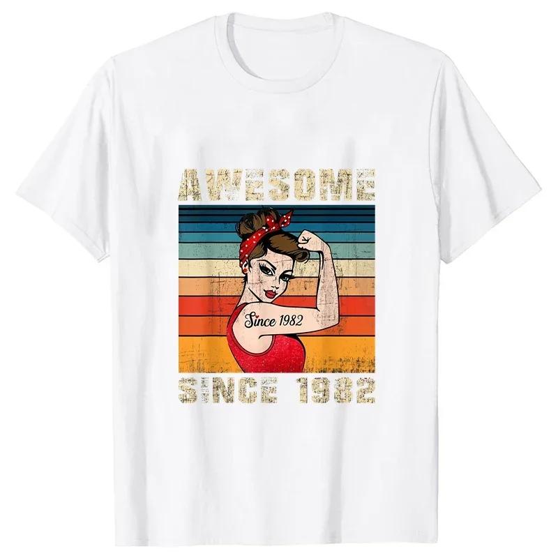 Футболки для женщин Потрясающая с 1982 года Топ Женские футболки Футболки с коротким рукавом Винтажная футболка 1982 года Женские футболки Camisetas Mujer 4XL
Футболки для женщин Потрясающая с 1982 года Топ Женские футболки Футболки с коротким рукавом Винтажная футболка 1982 года Женские футболки Camisetas Mujer 4XL