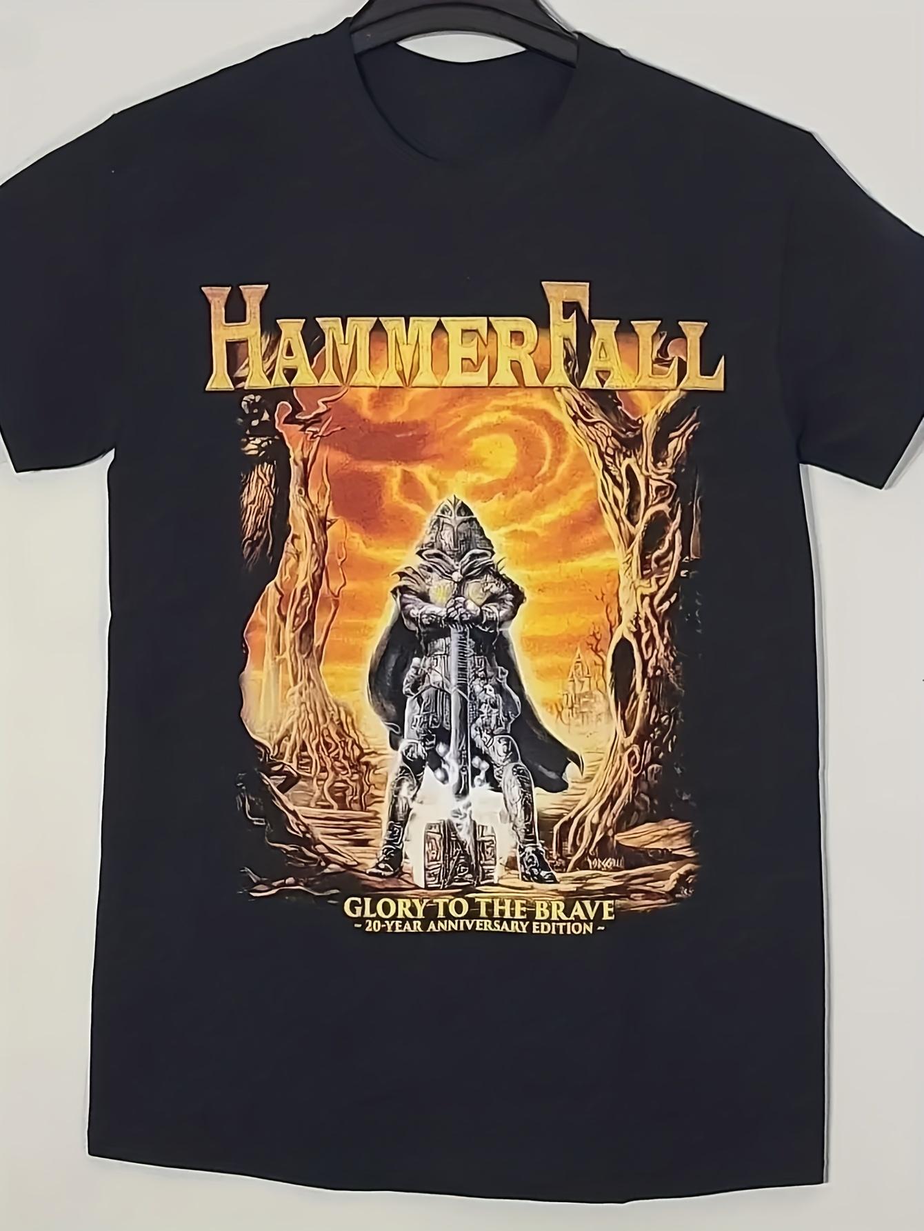 HAMMERFALL Band T-shirt - Retro Black T-shirt with Iconic Logo Print, Heavy Metal Fan Outfit, Suitable for All Seasons - Men ... 5XL різнокольоровий
HAMMERFALL Band T-shirt - Retro Black T-shirt with Iconic Logo Print, Heavy Metal Fan Outfit, Suitable for All Seasons - Men ... 5XL різнокольоровий