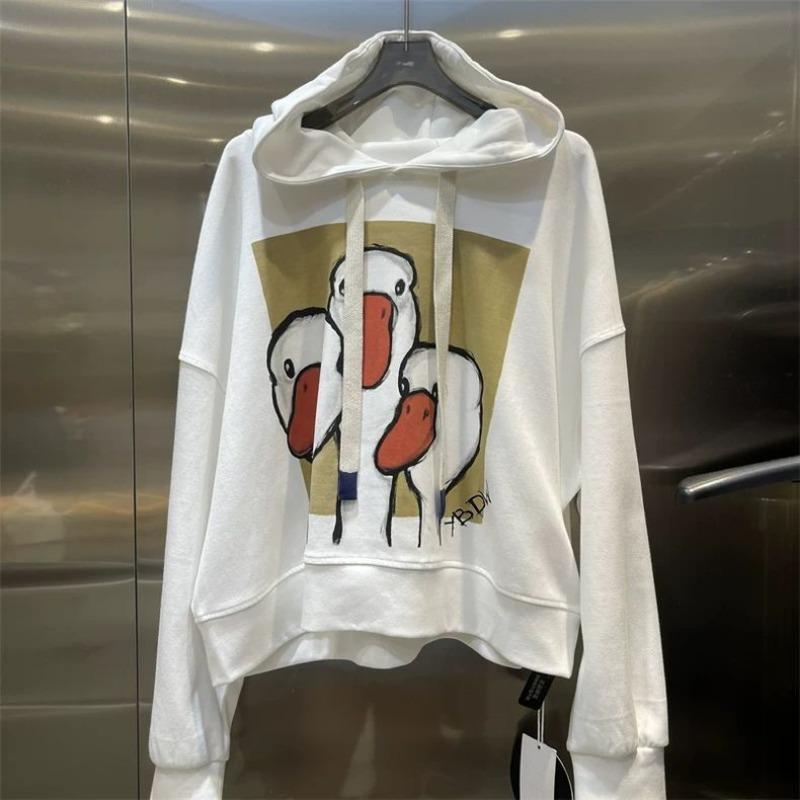 Осень Большой размер Свободный Мультяшный принт Повседневная Толстовка с капюшоном с длинными рукавами L белый
Осень Большой размер Свободный Мультяшный принт Повседневная Толстовка с капюшоном с длинными рукавами L белый