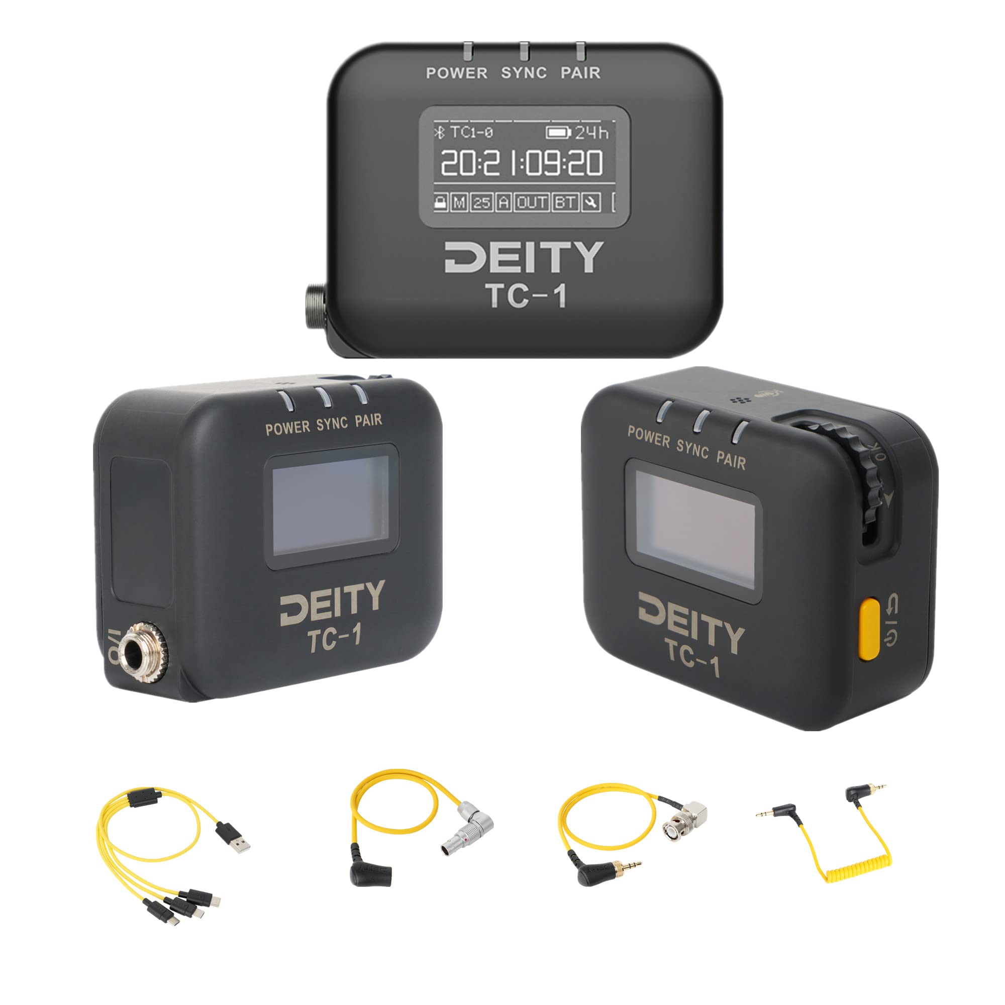 DEITY KIT Wireless Timecode Box RF Compact OLED Support for connecting tape smart connector and app control TC-1 2.4G USB-C cameras, camcorders,
DEITY KIT Wireless Timecode Box RF Compact OLED Support for connecting tape smart connector and app control TC-1 2.4G USB-C cameras, camcorders,