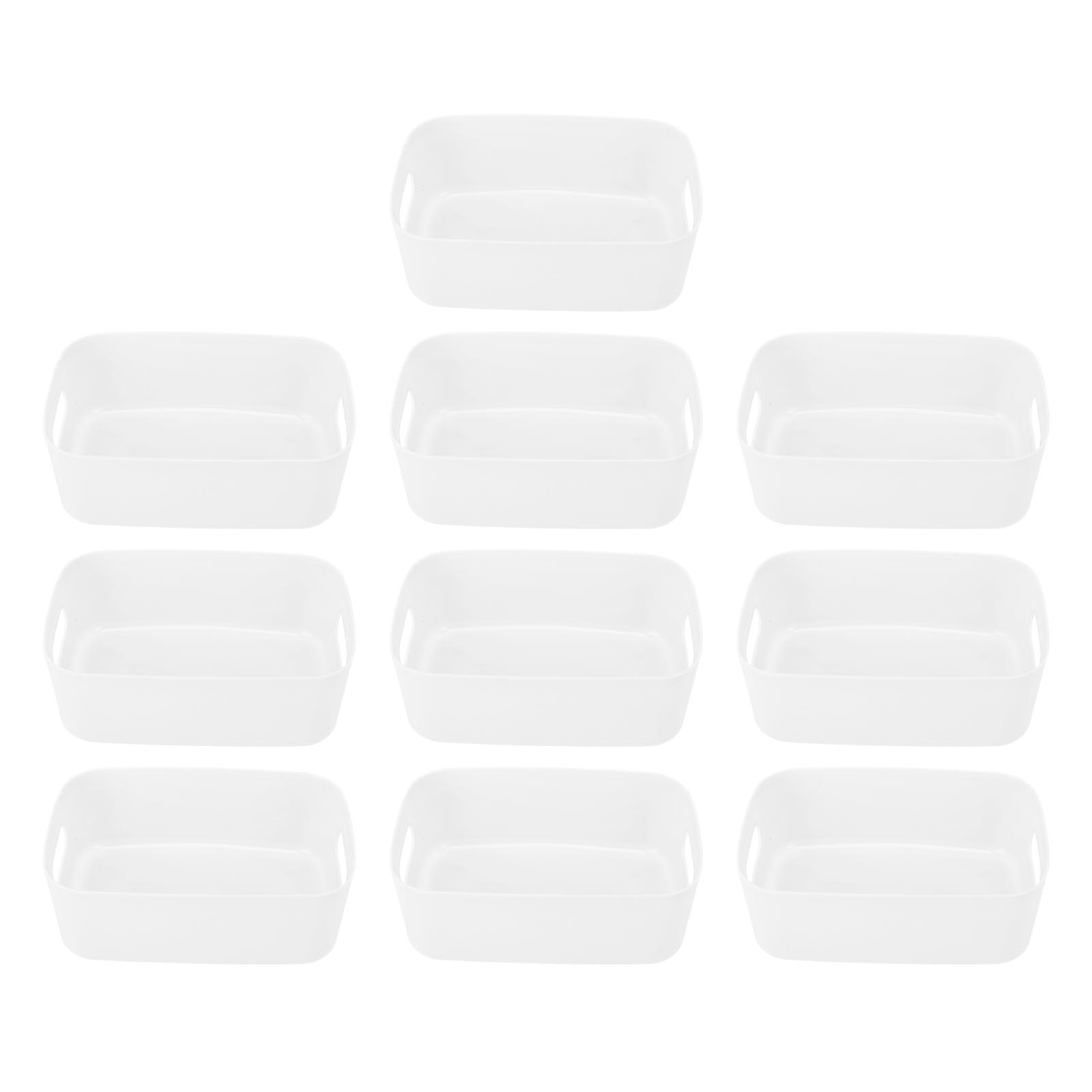 10PCS Cupboard Box Mini Organizer Bin PP Side Handle Rounded Edge Modern Versatile Storage Baskets Small білий
10PCS Cupboard Box Mini Organizer Bin PP Side Handle Rounded Edge Modern Versatile Storage Baskets Small білий