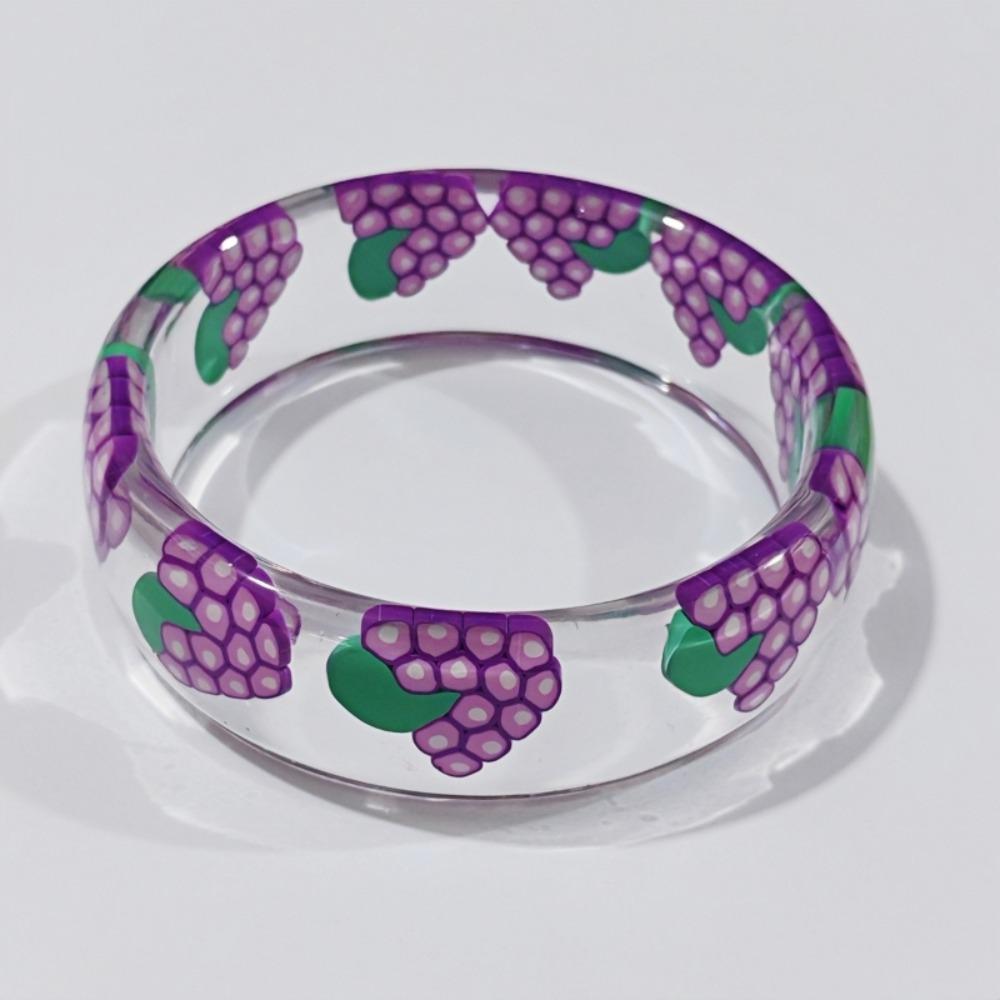 Hand Ring Cartoon Fruit Acrylic Bangle Exaggerated Wide Bracelet Circular Geometric Bracelet Daily Style 17
Hand Ring Cartoon Fruit Acrylic Bangle Exaggerated Wide Bracelet Circular Geometric Bracelet Daily Style 17