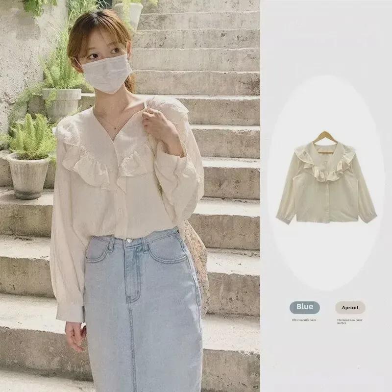 Korean Dongdaemun Women s V-Neck Ruffle Long Sleeve Shirt - 2025 Spring/Autumn Collection Small абрикосовий
Korean Dongdaemun Women s V-Neck Ruffle Long Sleeve Shirt - 2025 Spring/Autumn Collection Small абрикосовий